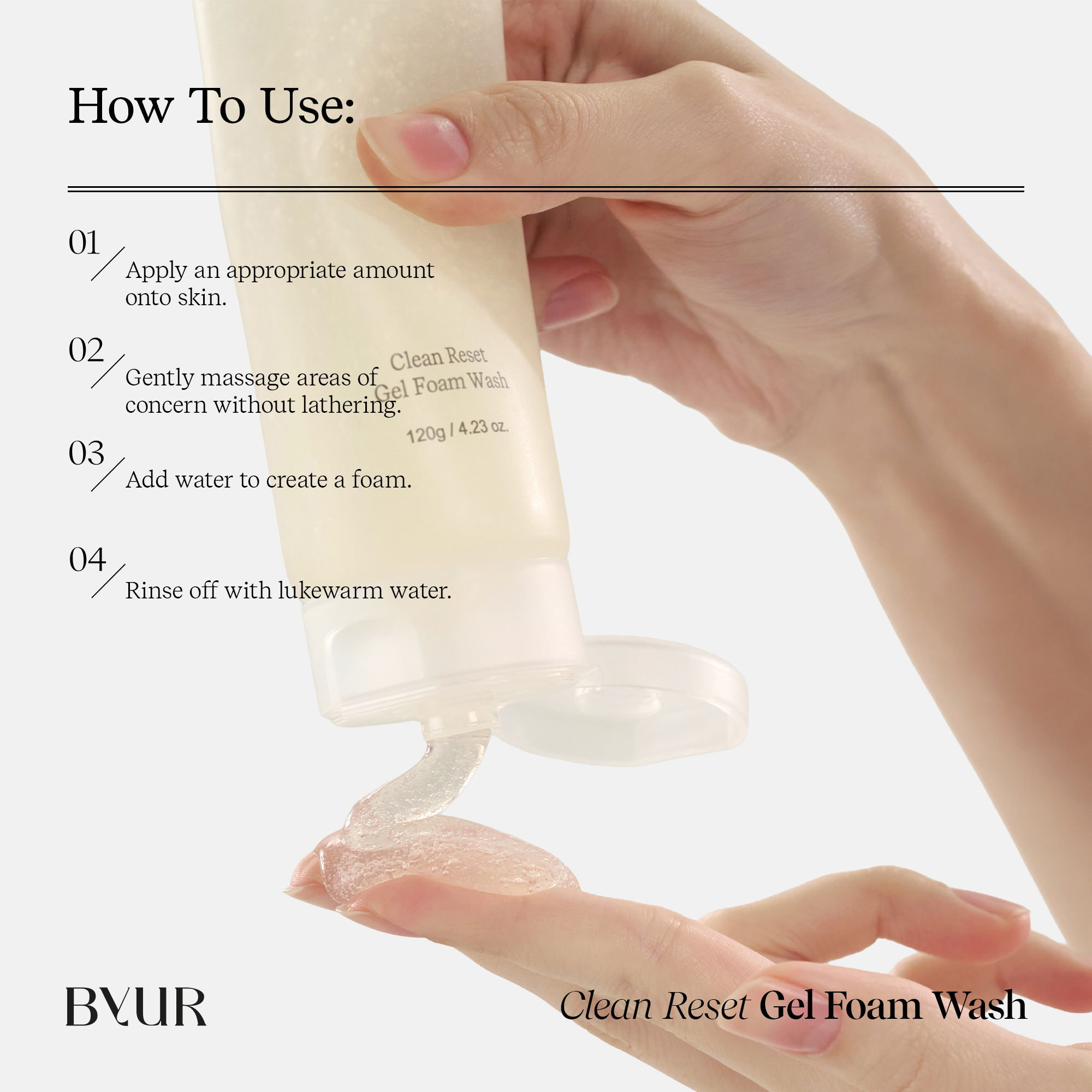 ByUR Clean Reset Gel Foam Wash