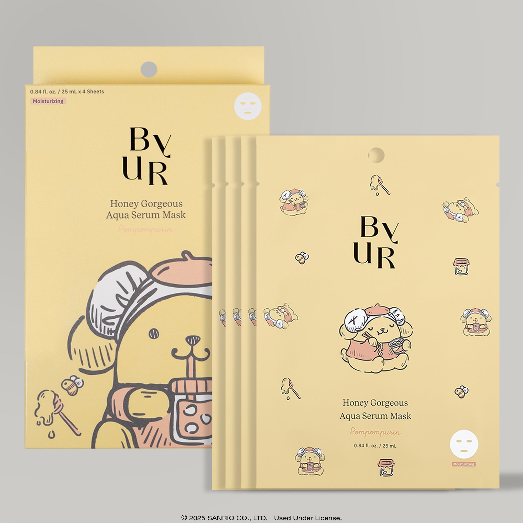 ByUR Honey Gorgeous Aqua Serum Mask [Sanrio K-Spa Edition - Pompompurin™]