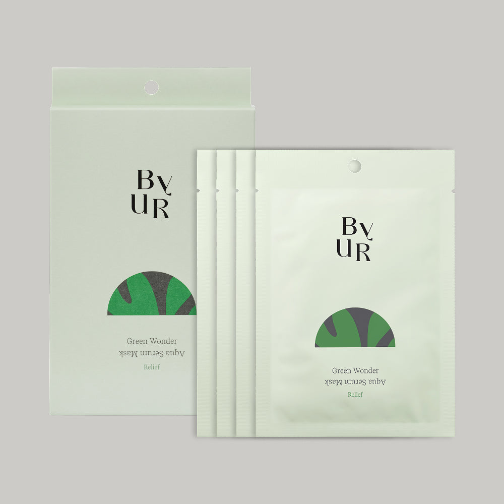 ByUR Green Wonder Keep Peace Aqua Serum Mask