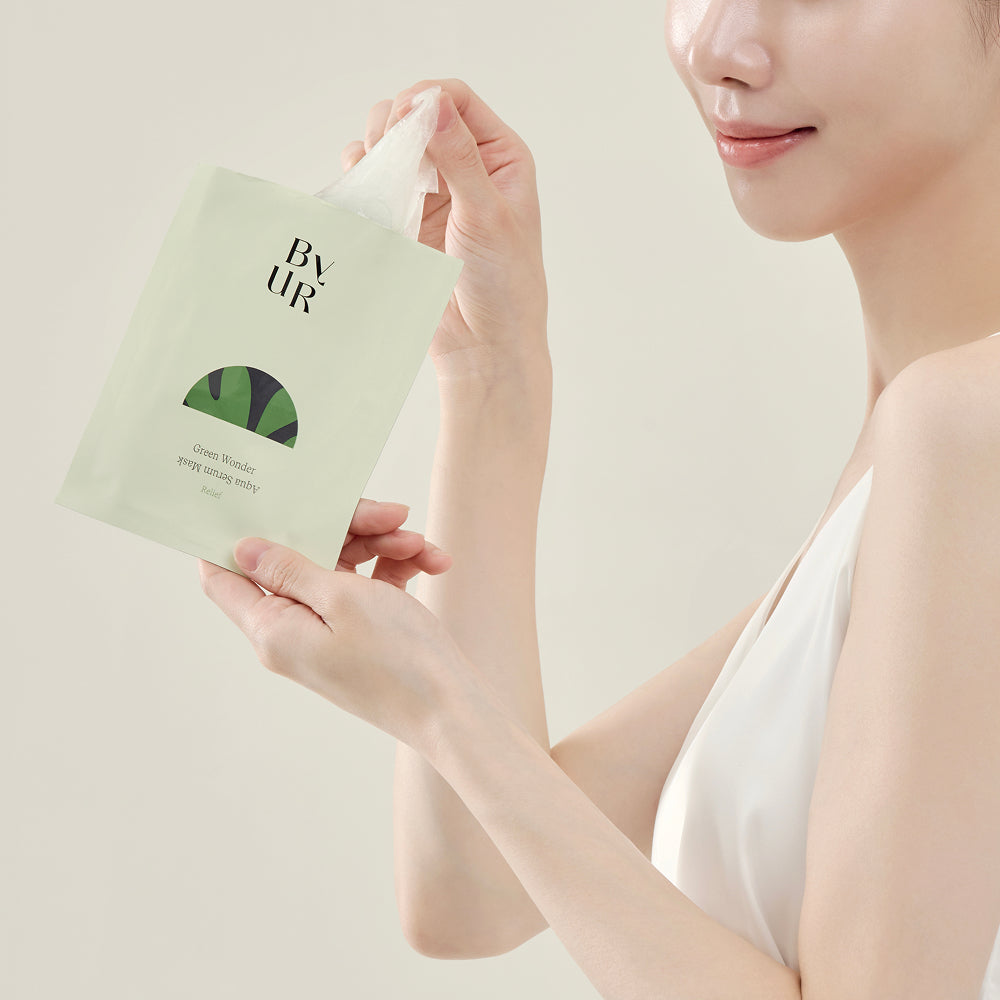ByUR Green Wonder Keep Peace Aqua Serum Mask